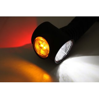 Begrenzungsleuchte links orange/rot/wei, LED Breite 175mm 12/24V