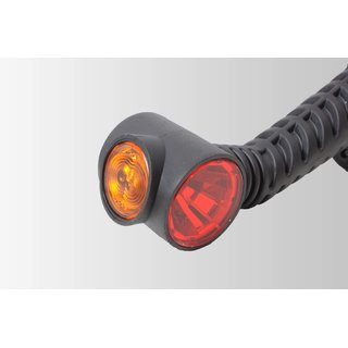 Begrenzungsleuchte rechts orange/rot/wei, LED Breite 175mm 12/24V