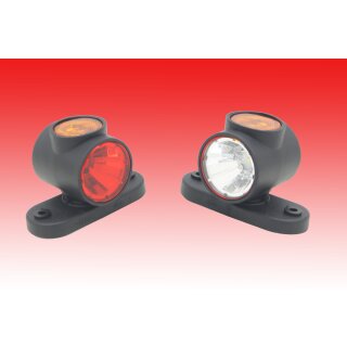 LED Umrissleuchte  links rechts  orange rot weiß