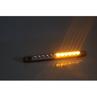 LED Rückleuchte li re 12/24V, Blinker, Bremslicht, Rücklich 1m  L/B/H  257 x 26,8 x 20,1   Lochabstand 230mm
