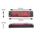 LED Begrenzungsleuchte rot 12/24V mit Reflektor