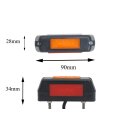 Begrenzungsleuchte mit Seitenmarkierungsleuchte li/re LED 12/24V  L/B/H  90 x 28 x 34  Lochabstand ( Bolzen) 53mm Kabelläne 21cm  0,75mm