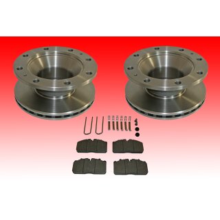 2x Bremsscheibe + SBB passend fr Iveco Eurocargo Bremsscheibensatz