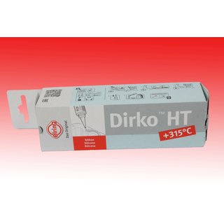 Dichtmasse flüssig Silikon rot 70ml - Dirko HT +315-GRAD