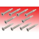 10x Flgelbohrschraube, Torx, Flgel-Tex 6,3x50 zur...