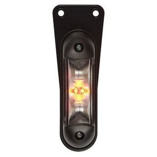 2x LED Begrenzungsleuchte mit Halter L/R, orange/rot/wei, LED, hhe 139; breite 49; tiefe 38, schwebend, kabellnge 500,  12/24V Pendelleuchte