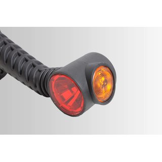 2x LED Begrenzungsleuchte links rechts orange/rot/wei Breite 175mm 12/24V