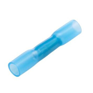 Stoverbinder blau mit Schrumpfschlauch 1,5-2,5mm