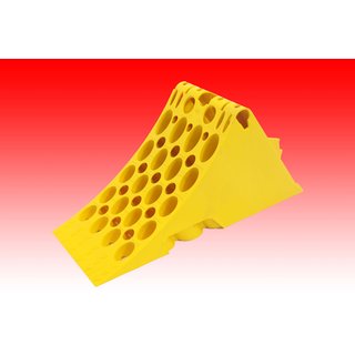 Hemmschuh gelb 200mm Kunststoff Unterlegkeil