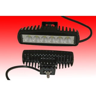 LED-Arbeitsscheinwerfer | 12V | 9x3W | 1500 Lumen | schwenkbar | eckig |  Kunststoff