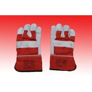 Arbeitshandschuhe Leder Gr.10, rot/grau Norm 4233 , EN388, EN420
