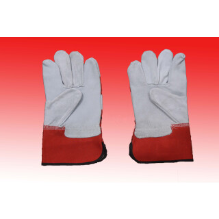 Arbeitshandschuhe Leder Gr.10, rot/grau Norm 4233 , EN388, EN420